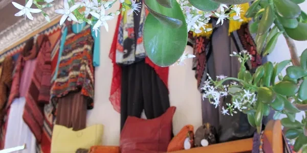 New Moon Fashions boutique clothing display